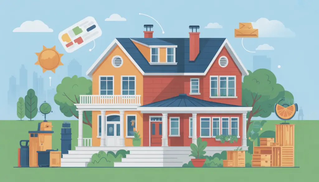 Home Equity Loan A modern home exterior with a "Home Improvement" vibe, or a person reviewing financial documents in a bright, comfortable living room.