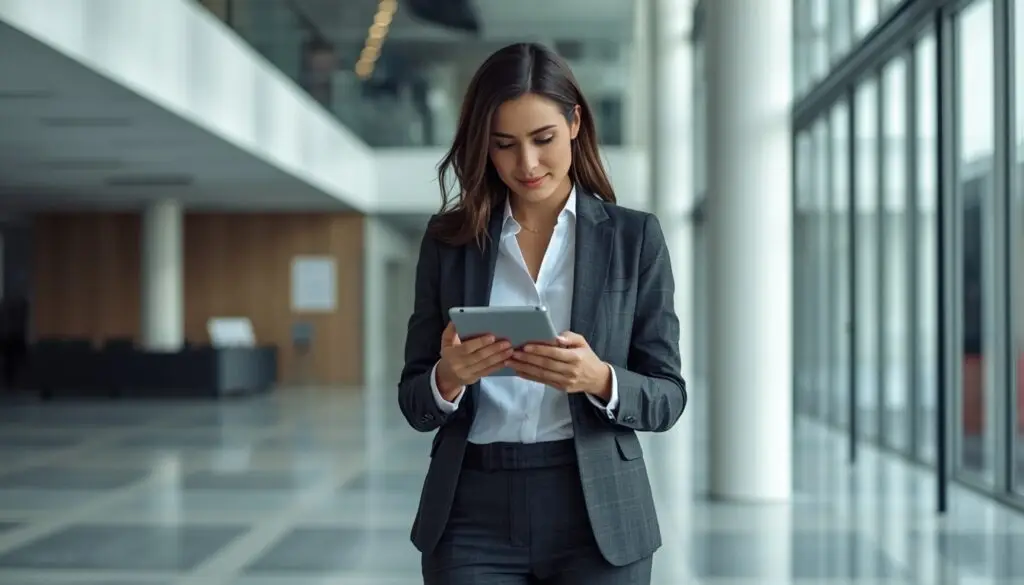 Self-employed business owner standing in a modern home office, symbolizing No-Doc loan eligibility.